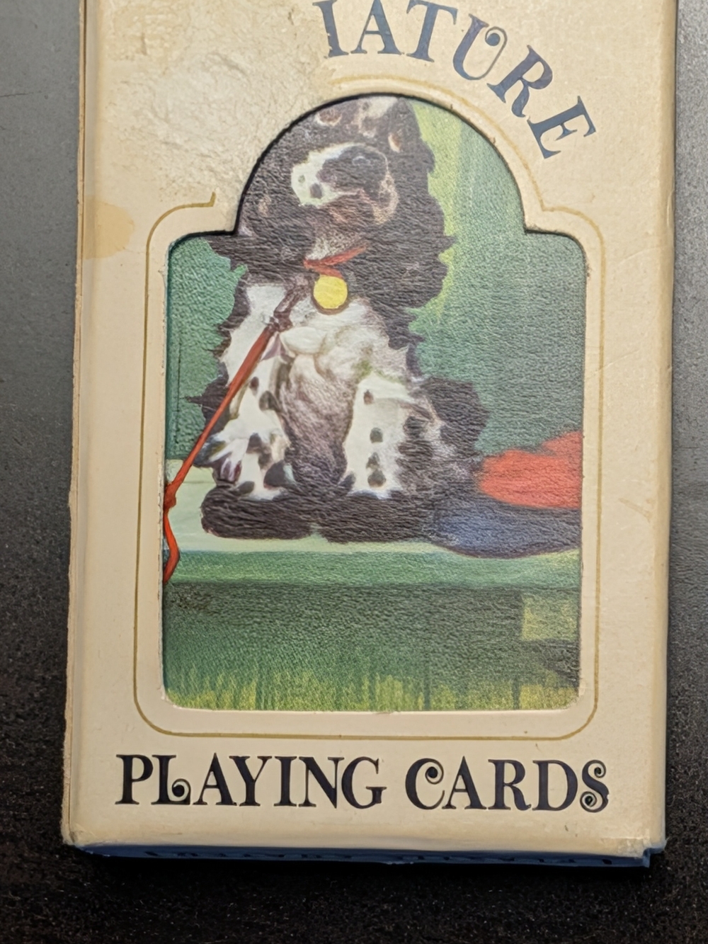 Vintage Butch The Cocker Spaniel Dog Deck of Miniature Playing Cards Hoyle